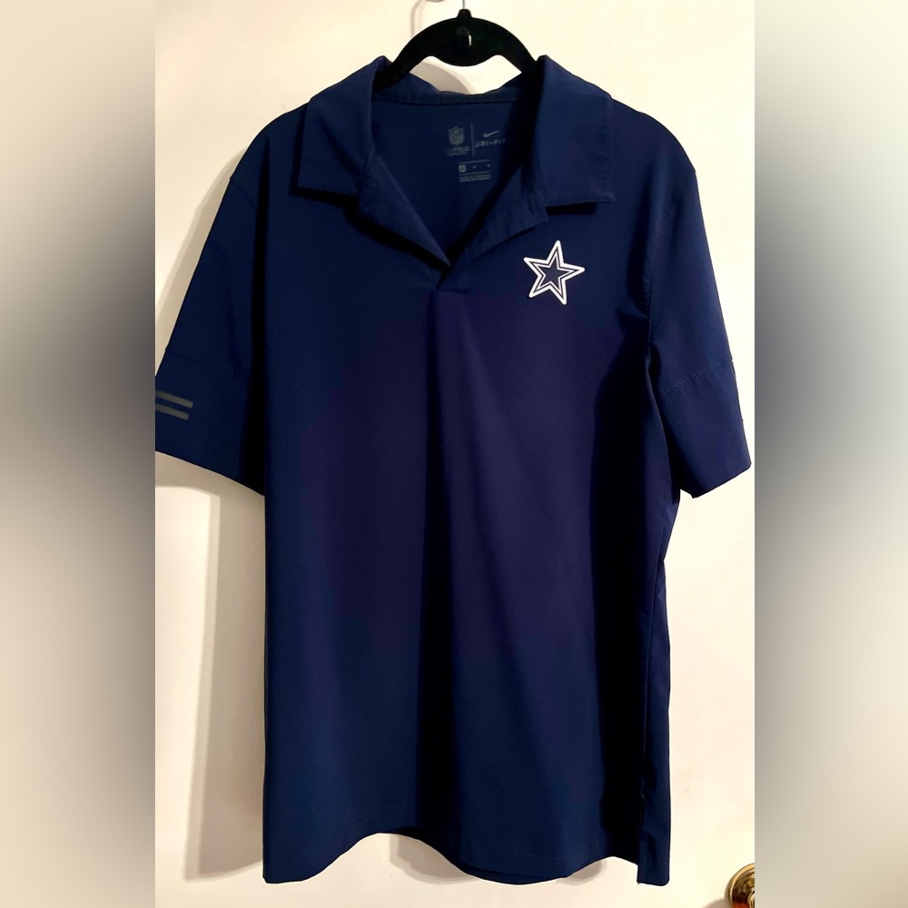 Nike Dallas Cowboy NFL Dri-Fit Polo Shirt-Men’s Navy Size‎ Medium